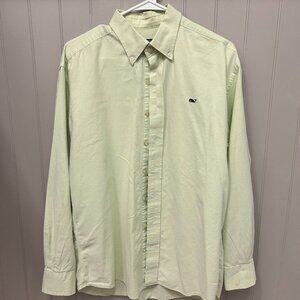 Mens Vineyard Vines Lime Green Medium button down